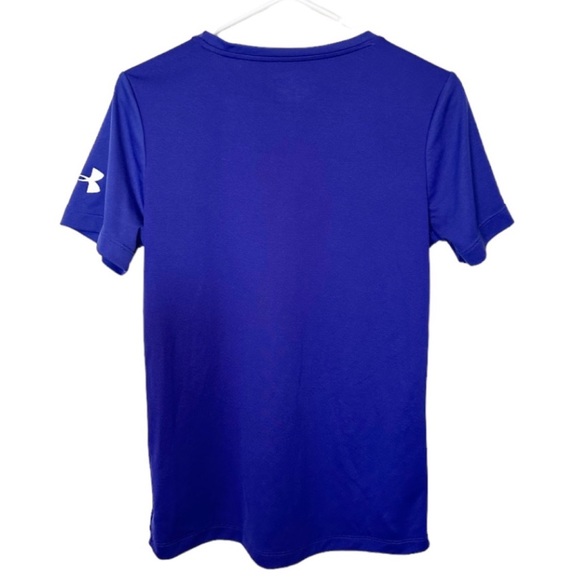 Under Armour T-shirt Top 4th of July Patriotic American Flag Heart Blue Size Med - Picture 8 of 8